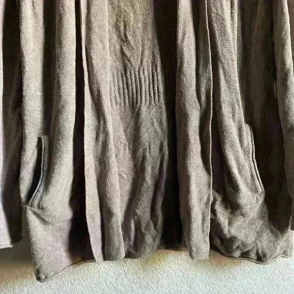 BAREFOOT DREAMS CozyChic  Lite Circle Open Front Cardigan Sweater Lagenlook S - Picture 7 of 12